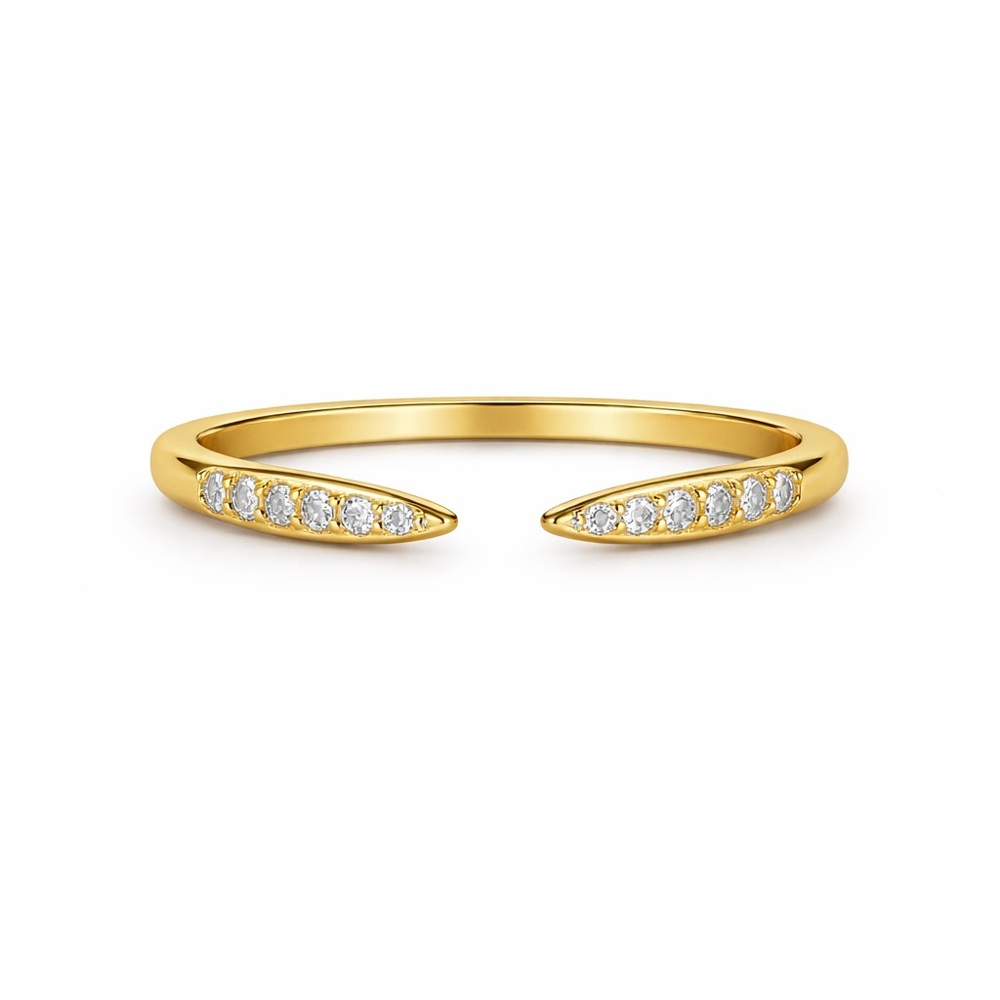 S925 Gold Claw 1.0 Ring